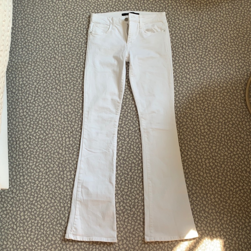 Joe’s Jeans white flare jeans